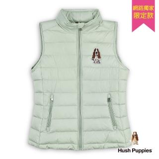 【Hush Puppies】女裝 背心 經典品牌刺繡狗背心(淺綠 / 44217901)