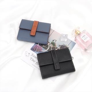 【MoonDy】母親節禮物 皮夾 短錢包 精品錢包 真皮錢包 短款錢包 大容量皮夾 三折錢包 女錢包 拉鍊零錢包 高