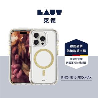 【LAUT 萊德】iPhone 16 Pro Max 磁吸360氣墊軍規耐衝擊保護殼-璀璨金(支援MagSafe功能)