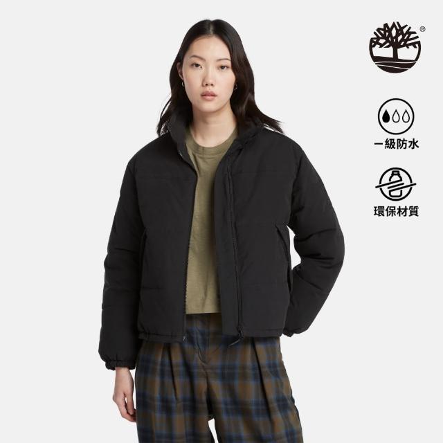 【Timberland】女款黑色再生羽絨保暖外套(A6HBW001)