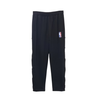 【NBA】NBA 休閒 運動褲 經典 排扣 熱身長褲 男 女 黑色(3455150120)
