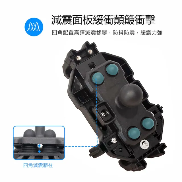 【id221】MOTO H1s 減震遮陽機車用手機架 後照鏡車把兩用(減震/遮陽/防盜/機車/自行車導航手機支架)