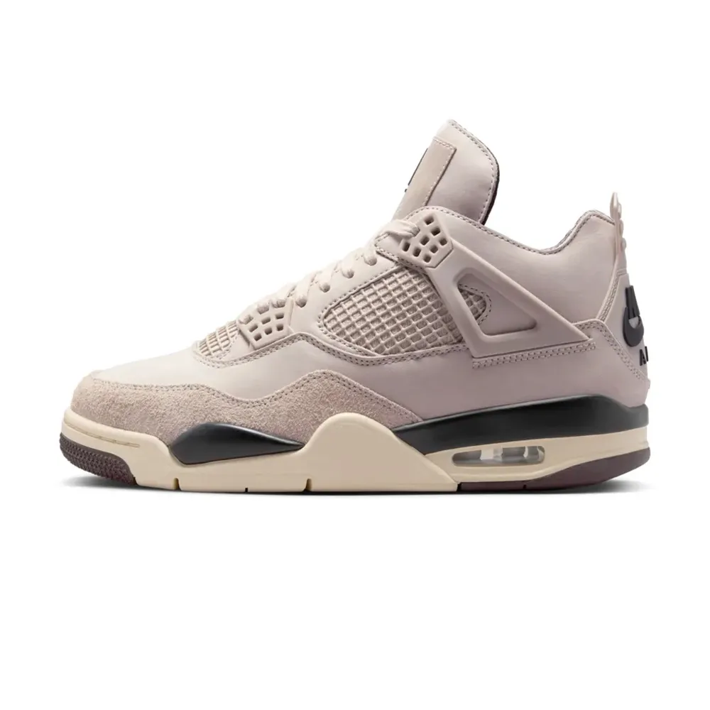 【NIKE 耐吉】休閒鞋 A Ma Maniere x Air Jordan 4 Fossil Stone W 聯名款 酒紅化石 男女段 FZ4810-200