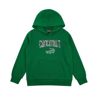 【Crocodile Junior 小鱷魚童裝】『小鱷魚童裝』經典鱷魚LOGO 連帽上衣(產品編號 : U66417-04 小碼款)