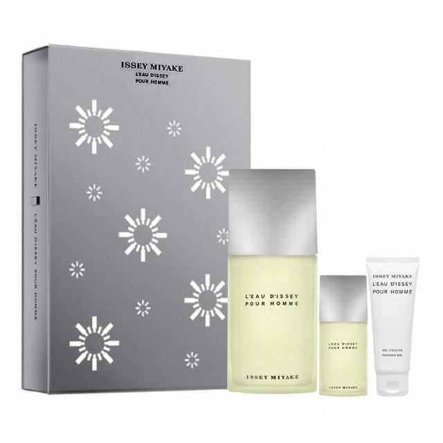 【ISSEY MIYAKE 三宅一生】一生之水男性淡香水禮盒-淡香水125ml+15ml+沐浴膠50ml(平行輸入)