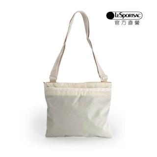 【LeSportsac官方直營】輕量尼龍 輕巧斜揹包(1300 流沙色)