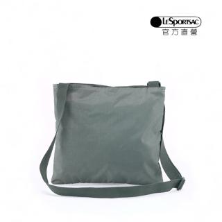 【LeSportsac官方直營】輕量尼龍 輕巧斜揹包(1300 冷鐵灰)