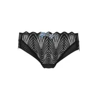 【Ladies 蕾黛絲】海棠御見花平口內褲 M-EL(甘草黑)