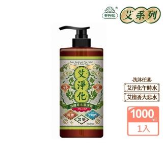 【美吾髮】加大版 艾系列 強運能量無矽靈洗沐2合1潔淨露1000ml(艾淨化/艾檀香/午時水/大悲水/艾草/洗髮精)