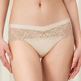 【Triumph 黛安芬】FLORALE 自由牡丹系列 中腰平口內褲 M-EL(霧綠)