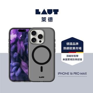 【LAUT 萊德】iPhone 16 Pro Max 磁吸晶透保護殼-透黑(支援MagSafe功能)