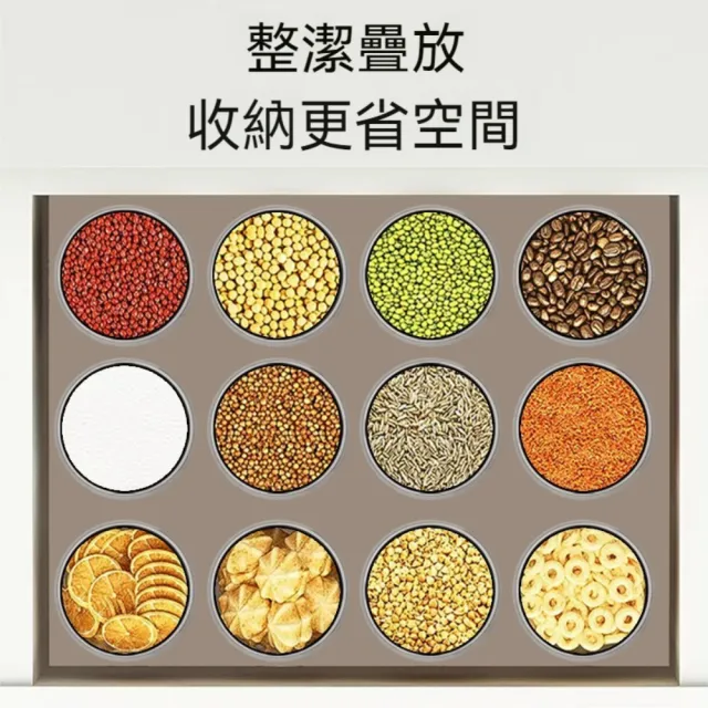 【Dagebeno荷生活】透明材質大開口可疊加保鮮罐 密封防潮圓形食材儲物罐(小號3入)