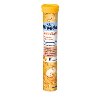 【德國ELKOS VIVEDE】綜合維他命發泡錠柑橘風味17錠