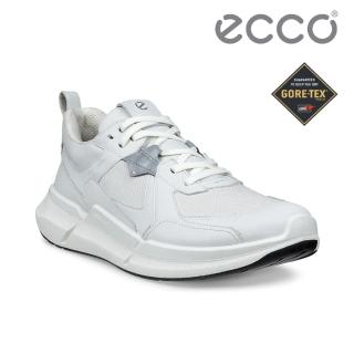 【ecco】BIOM 2.2 W 健步戶外防水皮革休閒運動鞋 女鞋(白色 83081350874)