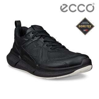 【ecco】BIOM 2.2 W 健步戶外防水皮革休閒運動鞋 女鞋(黑色 83081351052)