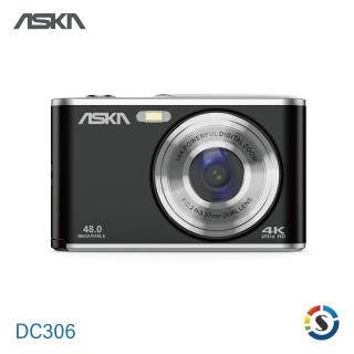 【ASKA】臺灣品牌 ASKA DC306 數位相機-單機(黑)