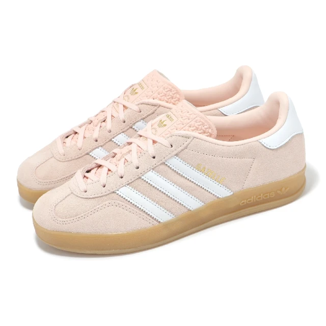 adidas 愛迪達 休閒鞋 Gazelle Indoor W 女鞋 粉紅 淡粉 麂皮 膠底 復古 德訓鞋 愛迪達(IH5484)