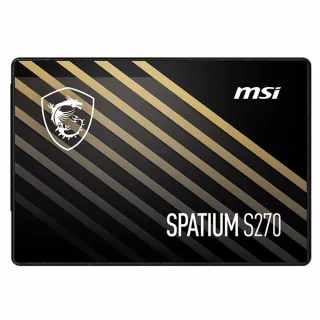 【MSI 微星】200元加購外接盒 ★ SPATIUM S270 960GB SATA SSD固態硬碟 5年保(最高讀取500MB/s)