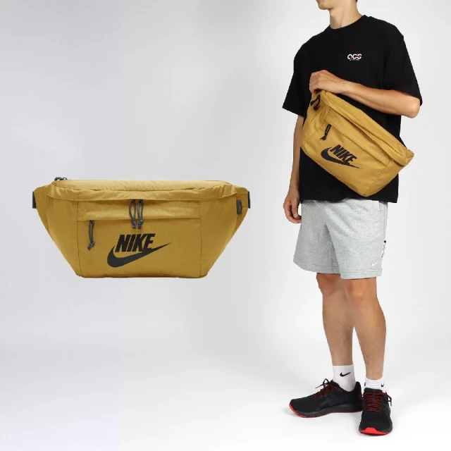 NIKE 耐吉 腰包 Tech Hip Pack 土黃 黑 可調背帶 斜背包 肩背包 隨行包 小包(BA5751-790)