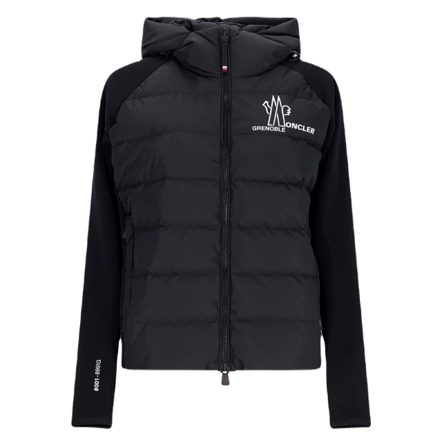 MONCLER 秋冬新款 男款 落肩款 前襟羽絨連帽外套-黑色(1號USA-S、2號USA-M、3號USA-L、4號USA-XL)