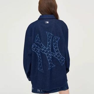 【MLB】牛仔丹寧襯衫 Monogram系列 紐約洋基隊(3ADRM0344-50NYD)