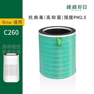 【Have Green Days 綠綠好日】適用 Brise C260 智慧空氣清淨機 複合式抗菌濾網