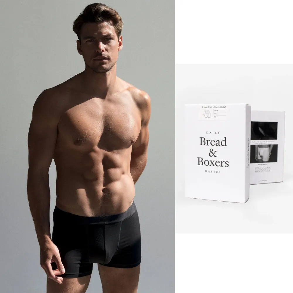 【Bread & Boxers】現貨 兩件組｜Boxer Brief Modal 莫代爾纖維男用四角內褲