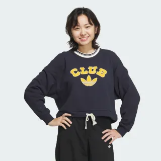 【adidas 愛迪達】長袖上衣 大學T 女 - Originals JD6374