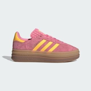 【adidas 愛迪達】Gazelle Bold W 女 休閒鞋 經典 復古 三葉草 厚底 增高 粉紅 黃(IF4498)