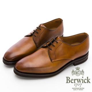 【GEORGE 喬治皮鞋】Berwick西班牙進口-EXTRALIGHT 輕量素面綁帶紳士鞋 -棕435019KM24