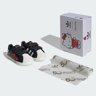 【adidas 愛迪達】HELLO KITTY X SUPERSTAR運動休閒鞋 貝殼鞋 嬰幼童鞋 - Originals IG6997