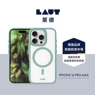 【LAUT 萊德】iPhone 16 Pro Max 磁吸簡約耐衝擊保護殼-霧綠(支援MagSafe功能)
