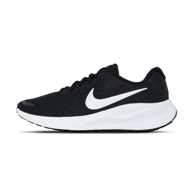 NIKE 耐吉 W Revolution 7 女鞋 黑白色 緩震 透氣 慢跑 休閒 基本款 慢跑鞋 FB2208-003