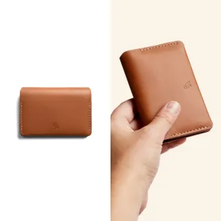 【Bellroy 官方直營】Under Cover 極簡卡片夾 橫版 - RFID防盜(焦糖棕/機能性/聖誕交換禮物)