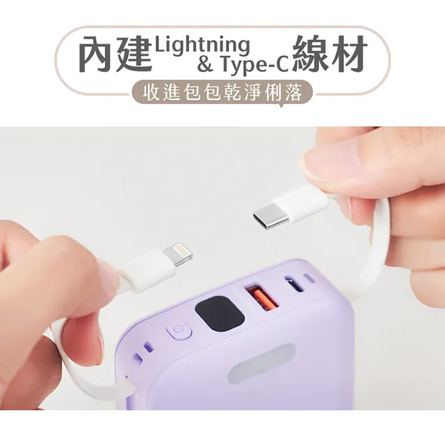 【Photofast】10000mAh多合一迷你磁吸行動電源+5000mAh直插口袋充(Magsafe/自帶線)