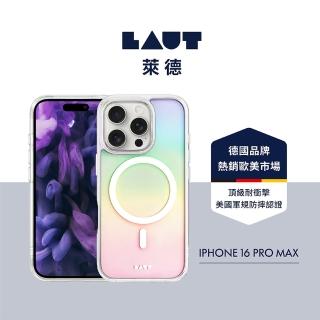 【LAUT 萊德】iPhone 16 Pro Max 磁吸炫彩保護殼-彩透白(支援MagSafe功能)