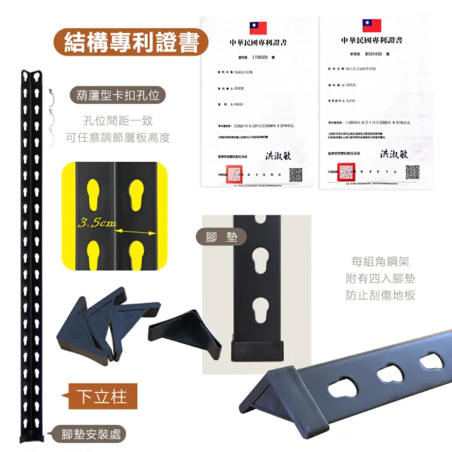 【居家cheaper】MIT專利免螺絲耐重角鋼架121x46x85cm三層(置物架 倉儲架 鐵架 荷重型層架 貨架 四層架)