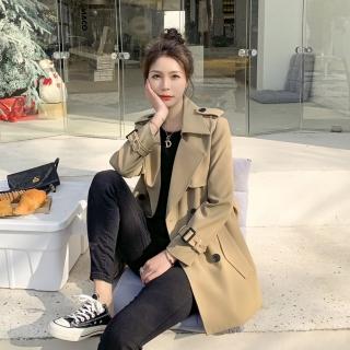 【巴黎精品】現貨+預購 風衣外套休閒大衣(春秋韓版收腰顯瘦女外套3色a1hs5)