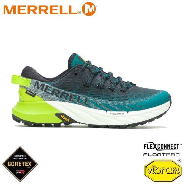 【MERRELL】男 AGILITY PEAK 4 GORE-TEX越野跑鞋《湖水綠》 ML067343/慢跑鞋/健行鞋(悠遊山水+)