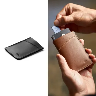 【Bellroy 官方直營】Card Sleeve 真皮票卡鈔票皮夾(經典黑/機能性/皮夾/聖誕交換禮物)