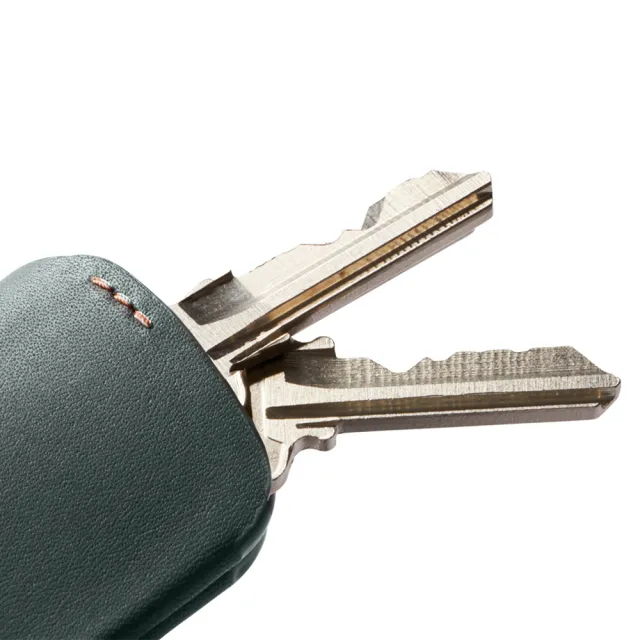 【Bellroy】官方直營 Key Cover Plus 皮革鑰匙套 - 大(墨灰綠/鑰匙包/包配件)