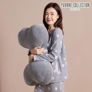 【YVONNE 以旺傢飾】坑條大骨頭抱枕-岩石灰