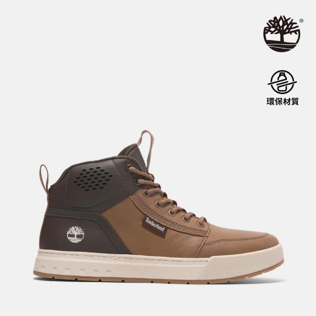 【Timberland】男款鐵鏽色皮革中筒休閒鞋(A69JSEM6)