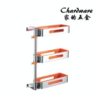 【H8590-3】304不銹鋼旋轉置物架（三層）(高低可調.180度旋轉.活動置物架.壁掛.亮光.不鏽鋼.衛浴配件.浴室)