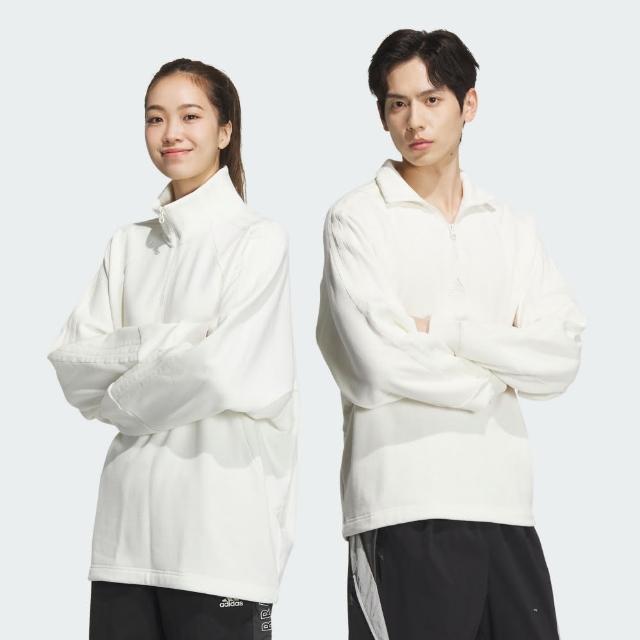 【adidas 愛迪達】長袖上衣 大學T 男/女 JI6634