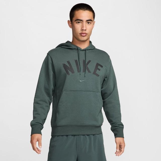 【NIKE 耐吉】長袖上衣 男款 帽T 運動 AS M NK DF SWOOSH FLEECE PO H 綠 FV9920-338