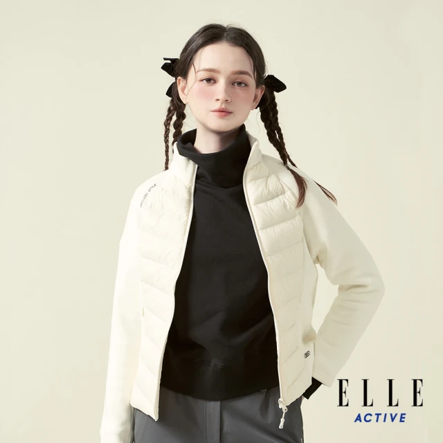 ELLE ACTIVE 女款 輕量機能保暖羽絨外套-米白色(EA24A2W6103#91)