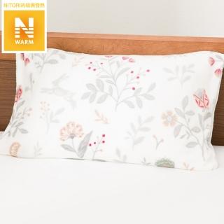 【NITORI 宜得利家居】吸濕發熱 枕套 N WARM HO 24NW03 43×63(吸濕發熱 枕套 N WARM)