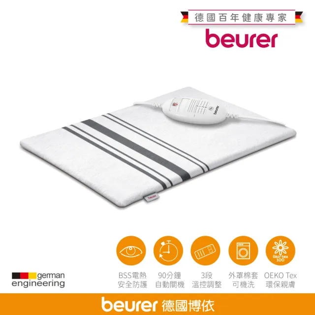 【beurer 德國博依】熱敷墊《基礎速熱型》HK 25(歐洲製造．百年品牌．三年保固)