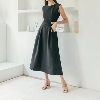 【MYDRESS】時尚個性小心機露腰洋裝
